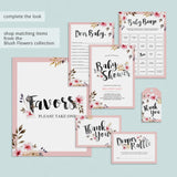 Floral baby shower stationery printable by LittleSizzle