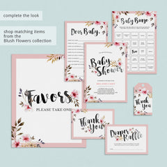 Download floral pink baby shower games and decorations by LittleSizzle