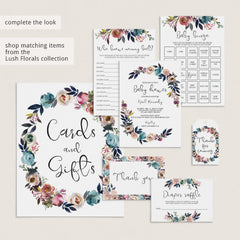 Floral Word Scramble Printable for Neutral Baby Shower