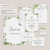 Greenery Bridal Shower Invitation Template Instant Download