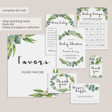 Greenery baby shower games and activities by LittleSizzle
