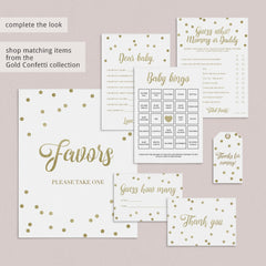 Gold foil baby shower game collection by LittleSizzle