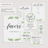 green leaf bridalshower signs bundle by LittleSizzle