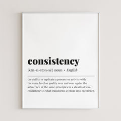 Consistency Definition Print Instant Download by Littlesizzle