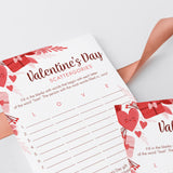 Valentine's Day Game for Couples Printable