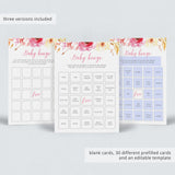 Printable baby bingo cards fall themed by LittleSizzle