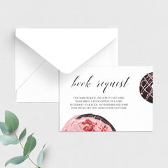 Instant download donut party bring a book cards printable by LittleSizzle