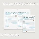 Mommy best game for hot air balloon baby shower printable by LittleSizzle