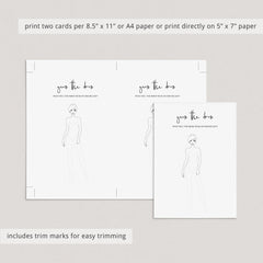 Modern Bridal Shower Activity Guess The Dress Printable