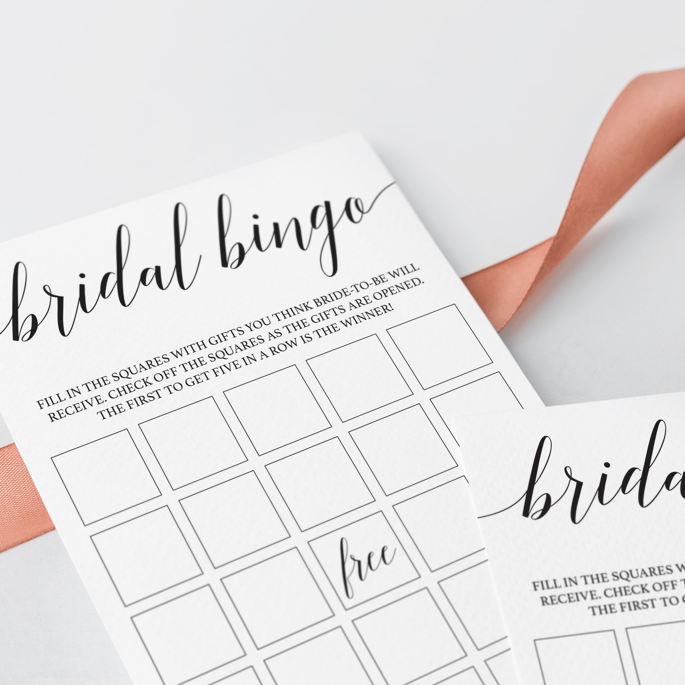 Blank bridal bingo cards by LittleSizzle