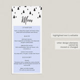 Modern christmas menu cards by LittleSizzle
