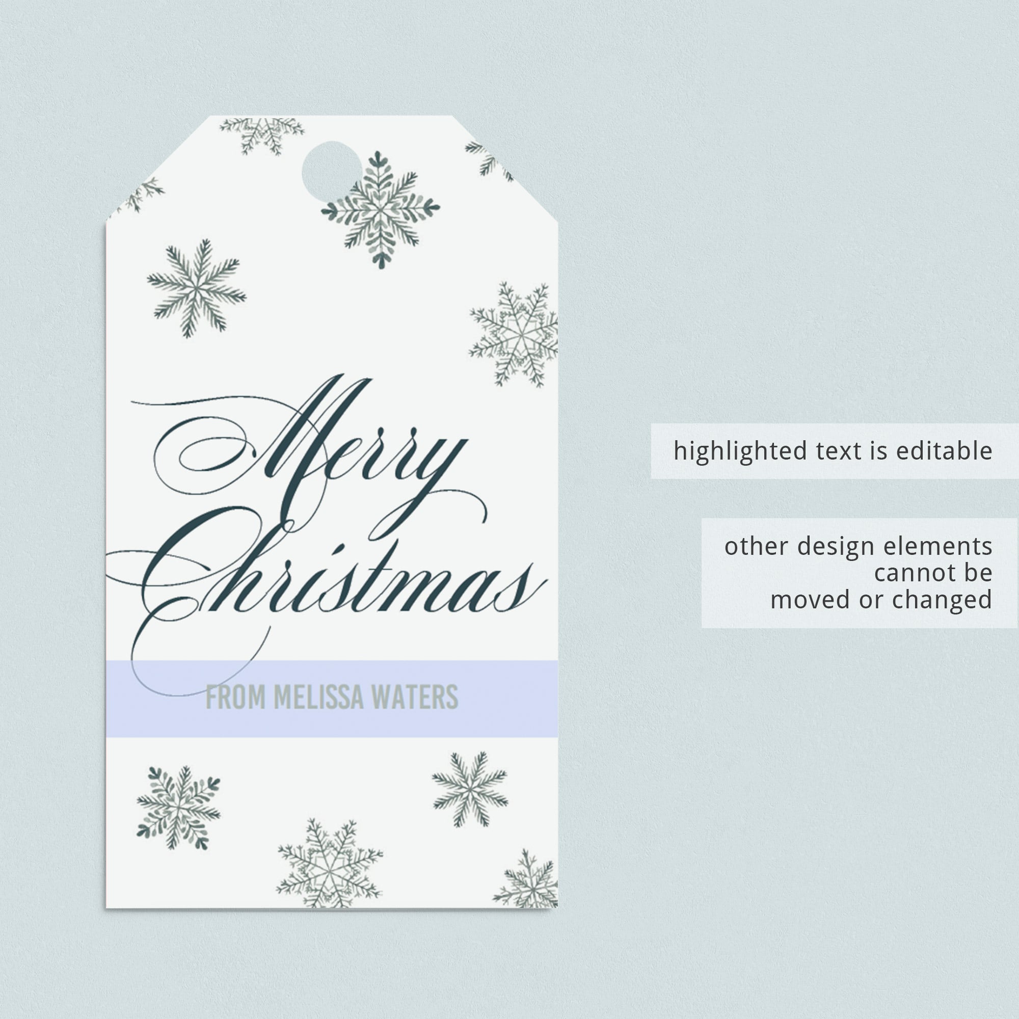 Silver christmas tags by LittleSizzle