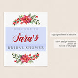 Holiday Bridal Shower Signs Bundle Instant Download