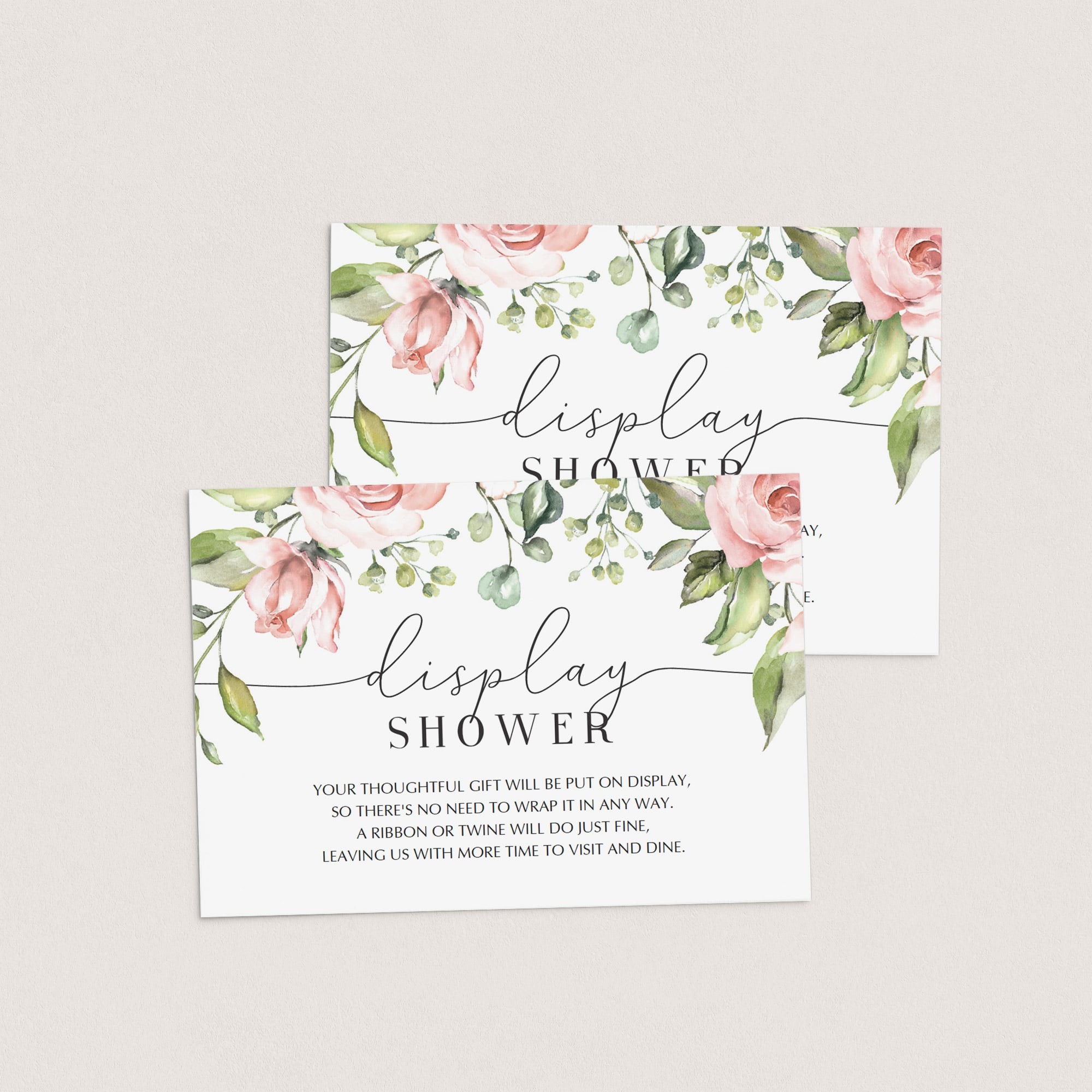 Floral display shower insert template by LittleSizzle