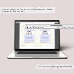 Gold Invitation Templates for Baby Shower