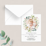 First birthday invitation template with photo by LittleSizzle