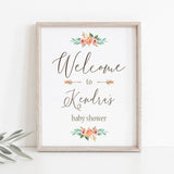 Tribal Party Welcome Poster Editable Template