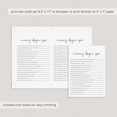 Modern Minimalist Baby Shower Games Bundle Printable