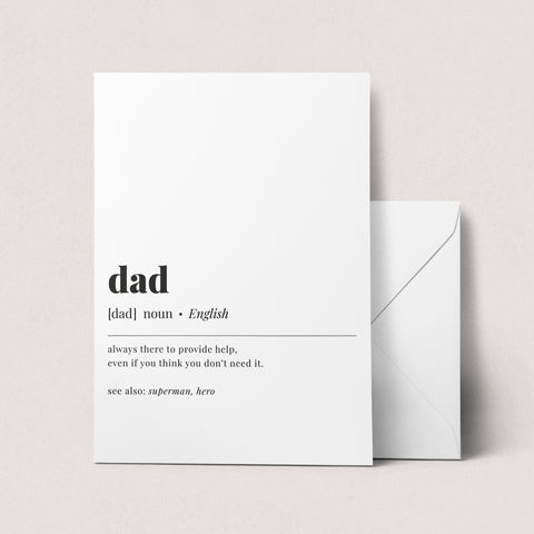 Dad Definition Print | Dad Definition Meaning Quote Art – LittleSizzle