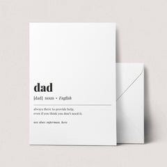 Dad Definition Print Digital Download