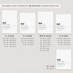 Dad Definition Print Digital Download