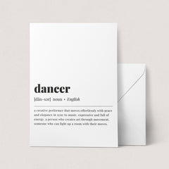 Dancer Definition Print Instant Download