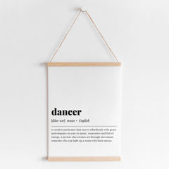 Dancer Definition Print Instant Download