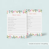 Floral Wishes For Mom Cards Instant Download
