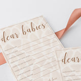 Twin baby shower games rustic theme dear babies by LittleSizzle