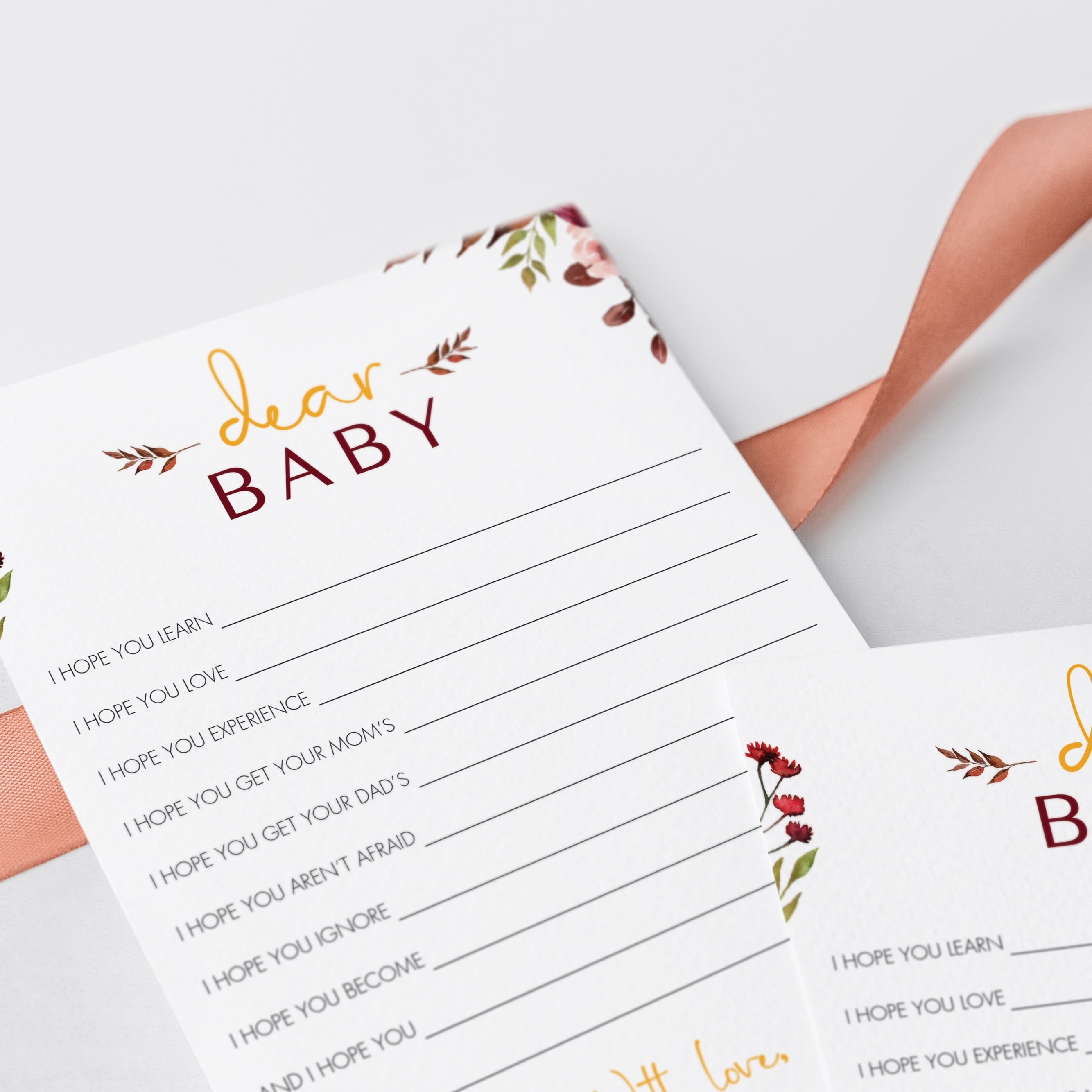 Autumn leaves baby shower game by LittleSizzle