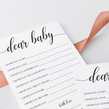 Printable gender neutral baby advice cards by LittleSizzle