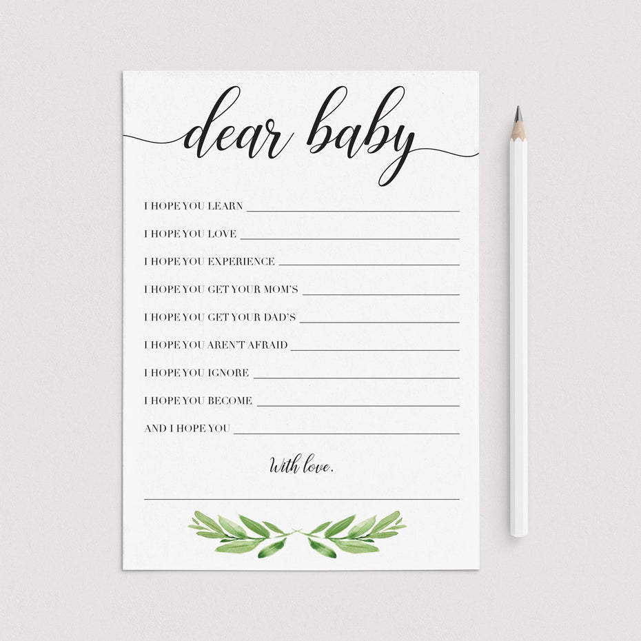 Printable Baby Shower Games Templates | LittleSizzle