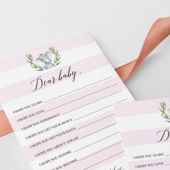 Watercolor elephant baby shower games by LittleSizzle
