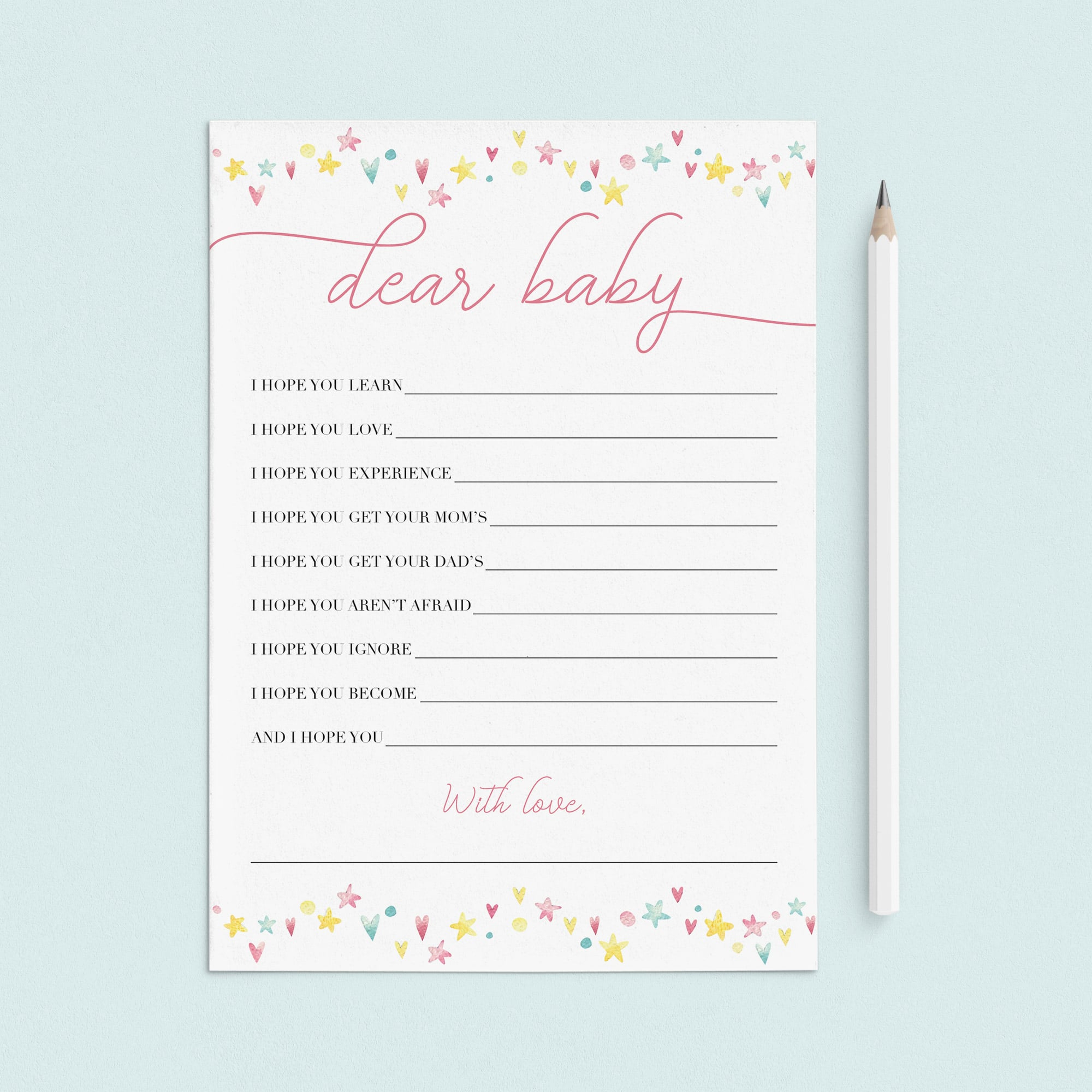 Pink baby girl shower DIY printables by LittleSizzle