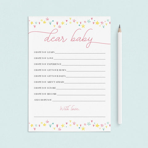 Rainbow baby shower Activity Pack printable for girls | Instant ...