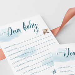 Cloud baby shower dear baby cards printable by LittleSizzle