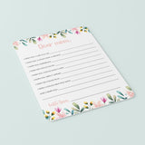 Floral Wishes For Mom Cards Instant Download