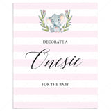 Please decorate a onesie girl baby shower sign by LittleSizzle