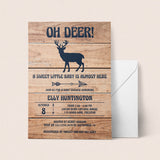 Printable deer baby shower invitation template by LittleSizzle