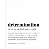 Determination Definition Print Instant Download by LittleSizzle