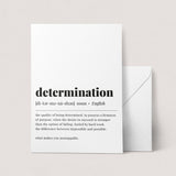 Determination Definition Print Instant Download