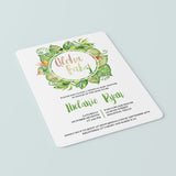 Neutral Baby Shower Invitation Template - Tropical