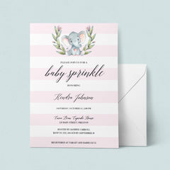 Girl baby sprinkle invitations digital download by LittleSizzle