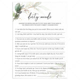 Dirty Minds Bachelorette Game Printable by LittleSizzle
