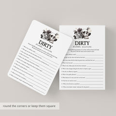 Alternative Bridal Shower Game Dirty Little Secrets Printable