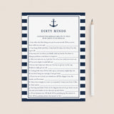 Nautical Bachelorette Party Games Bundle Printable