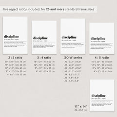 Discipline Definition Print Instant Download