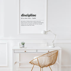Discipline Definition Print Instant Download
