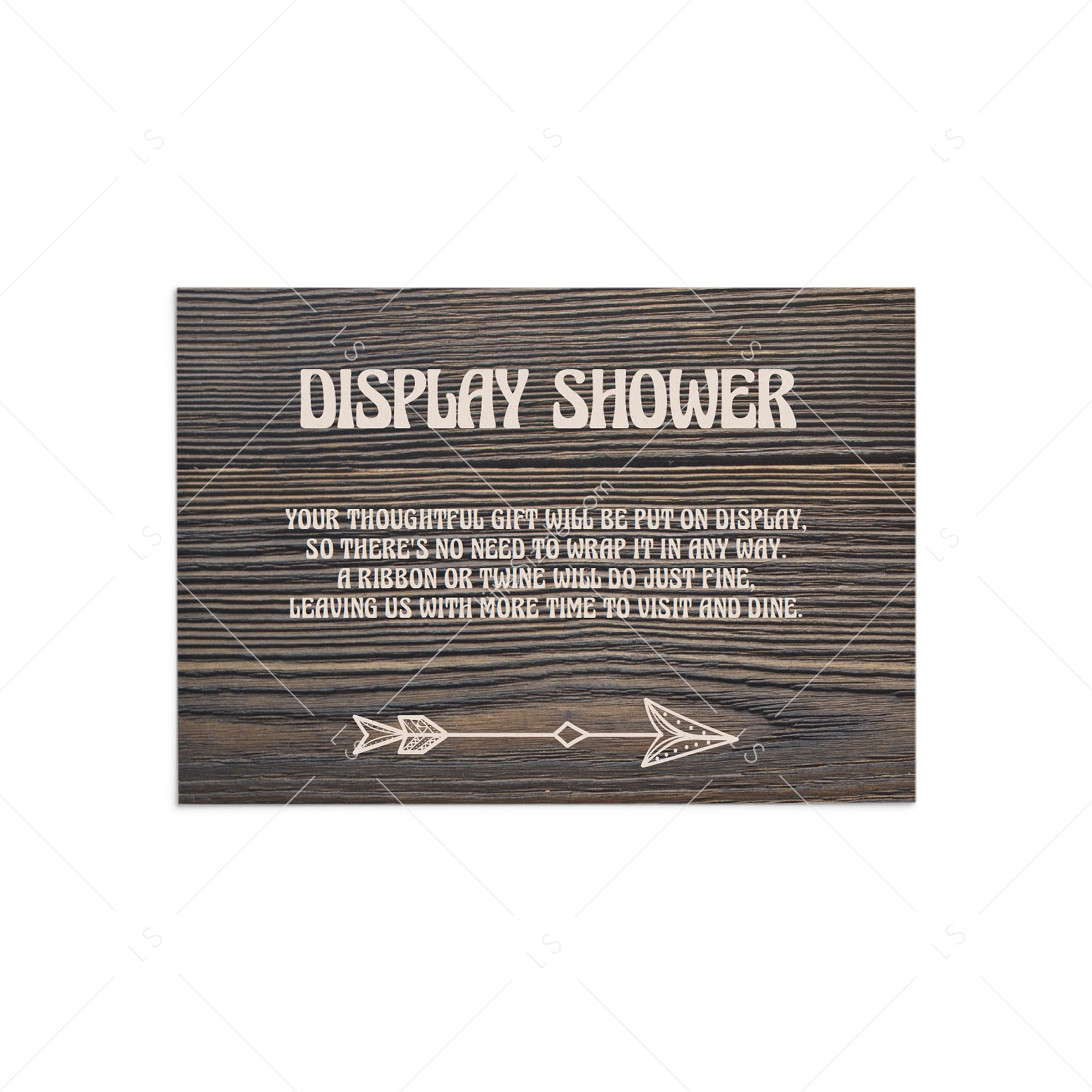 Woodland Display Shower Cards Printable by LittleSizzle