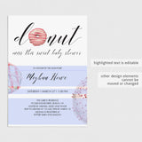 PDF template for donut party invitations by LittleSizzle